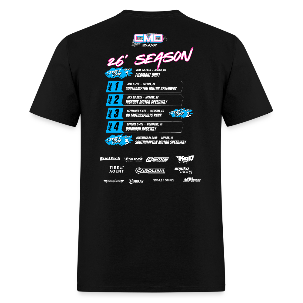 CMD 2026 Season Schedule Tee - black