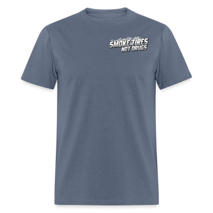 Smoke Tires Not Drugs Event Tee (2024) - denim