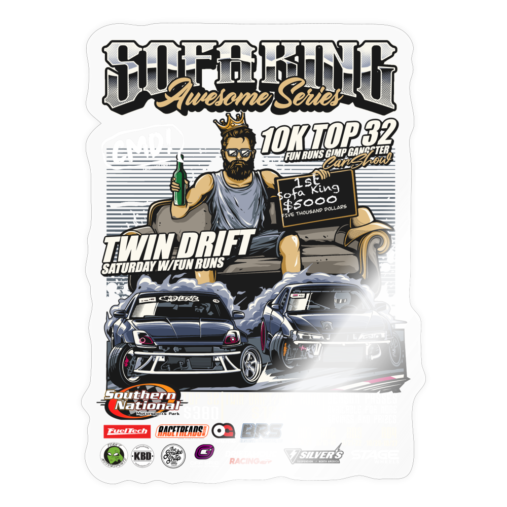 SOFAKING Awesome Event Sticker 2 - transparent glossy