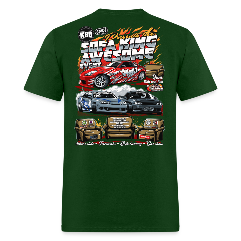 SOFAKING Awesome 350z Event Tee (2024) - forest green